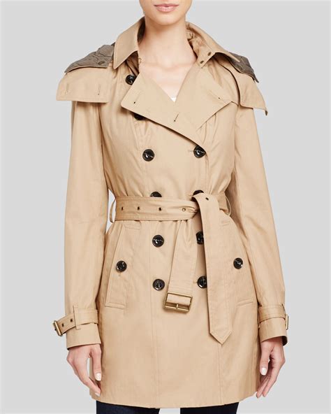 burberry reymoore hooded cotton trench coat|Burberry Reymoore Hooded Cotton Trench Coat In Damson Red.